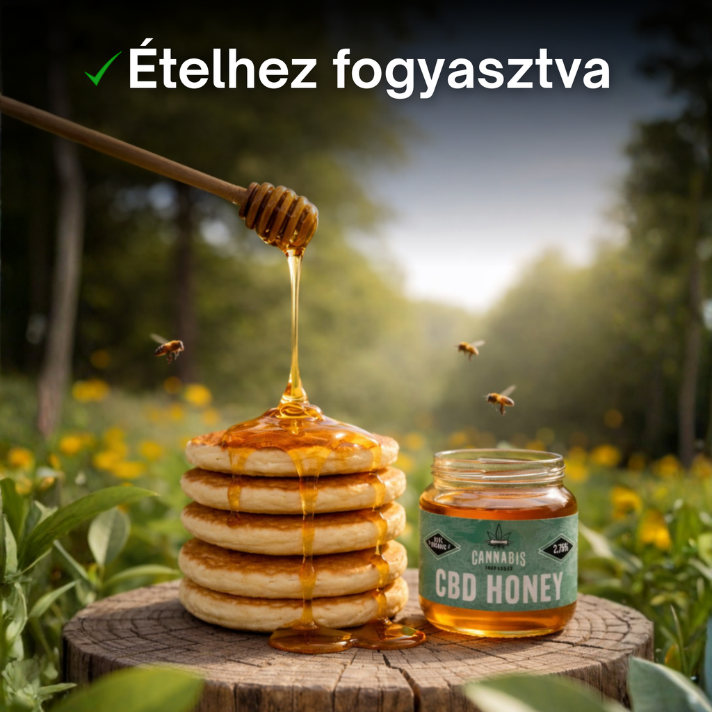 Kendervirágról gyűjtött prémium kenderméz